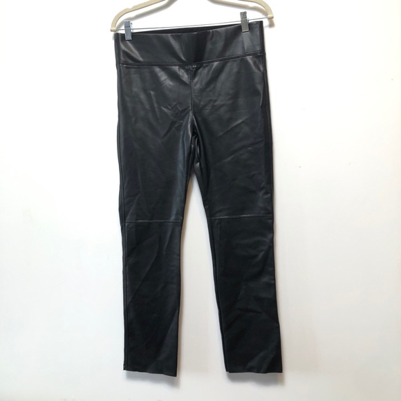David Lerner Gemma Mid Rise Faux Leather Pants - Picture 2 of 3